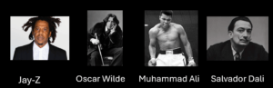 Zitate von Narzissten wie Jay-Z Oscar Wilde Muhammat Ali und Salvador Dali