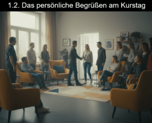 Wichtig in der DBT: Das persönliche Begrüßen am Kurstag