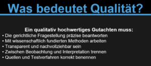 Familienpsychologische Gutachten Folge 4: Was bedeutet Qualität?