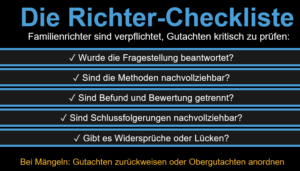 Familienpsychologische Gutachten Folge 4: Die Checkliste für Richter