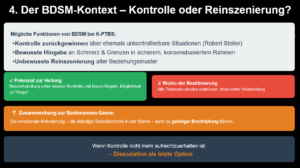Trauma und Dissoziation in einem BDSM Umfeld