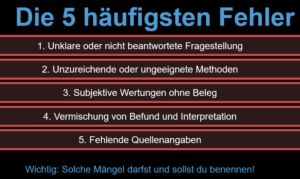 Familienpsychologische Gutachten Folge 4: Die 5 häufigsten Fehler