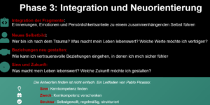 Phase drei einer Traumatherapie