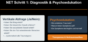 NET Schritt 1 Diagnostik und Psychoedukation