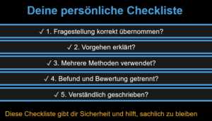 Familienpsychologische Gutachten Folge 4: deine persönliche Checkliste