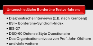 Beispiele für Borderline Testverfahren