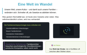 Familienrechtspsychologie - Eine Welt im Wandel