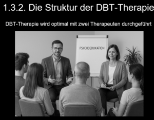DBT Therapie wird optimalerweise mit zwei Therapeuten durchgeführt