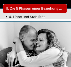 Phase 4 in einer Partnerschaft - Liebe, Stabilität und Respekt